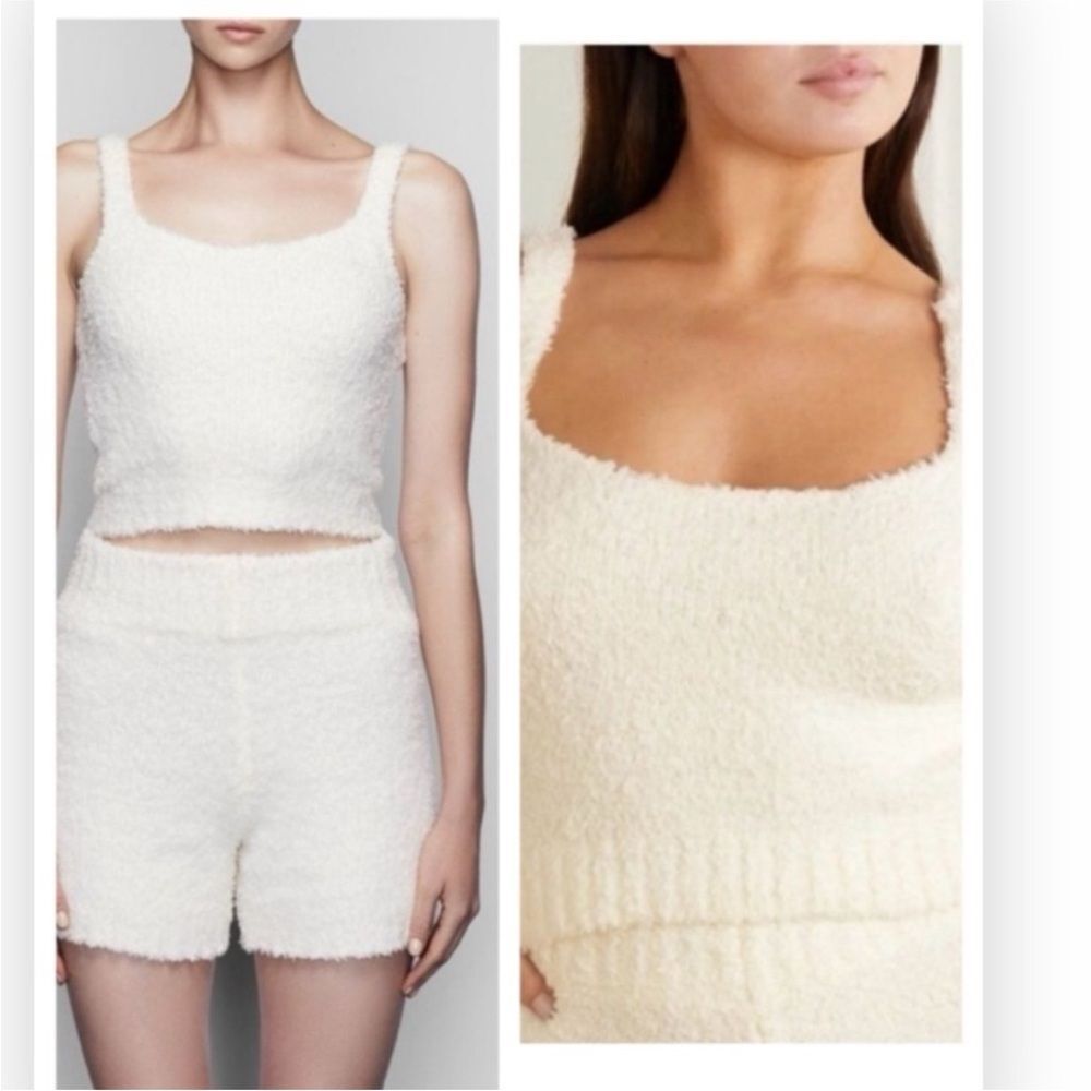 SKIMS Cozy Knit Tank in Bone Cream  Sz 4X - 5X NWT